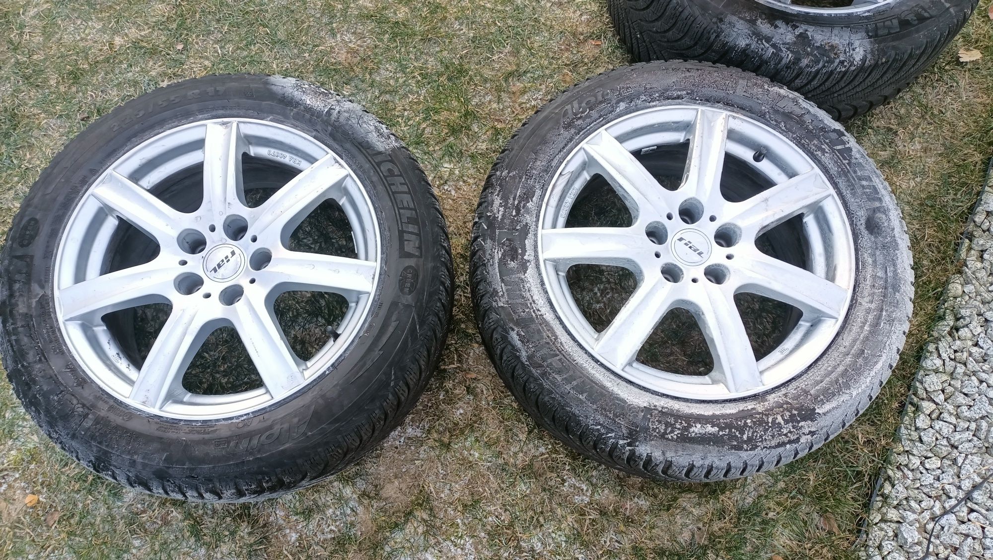 Koła zimowe felgi 17 et28 Rial VW Audi A6 5x112 225/55/17 Michelin