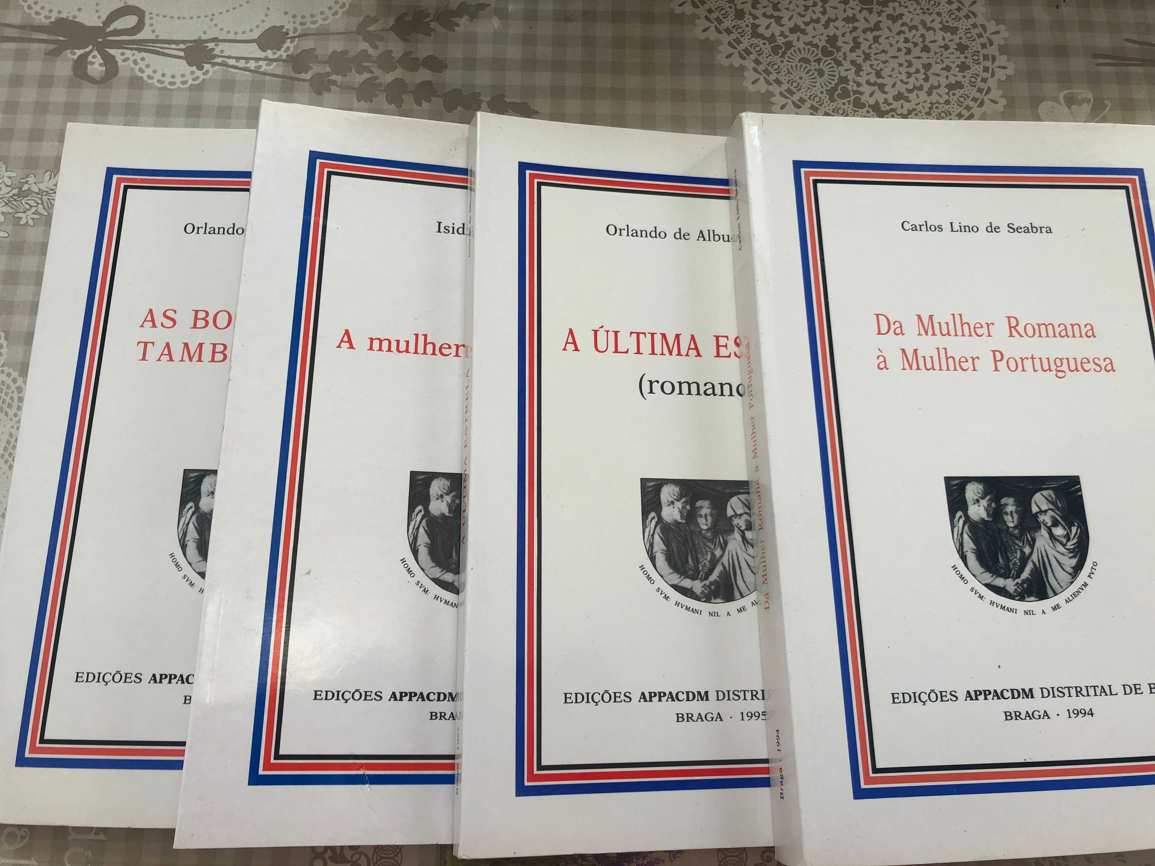 Conjunto de 4 livros - "Da Mulher Romana à Mulher Portuguesa"