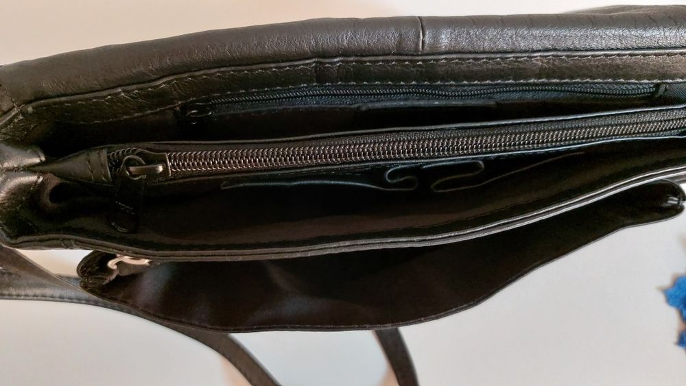 Шкіряна сумка італійського бренду VERA PELLE