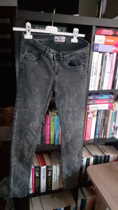 Spodnie - używane - rozmiar 36 - Terranova  - szare jasne