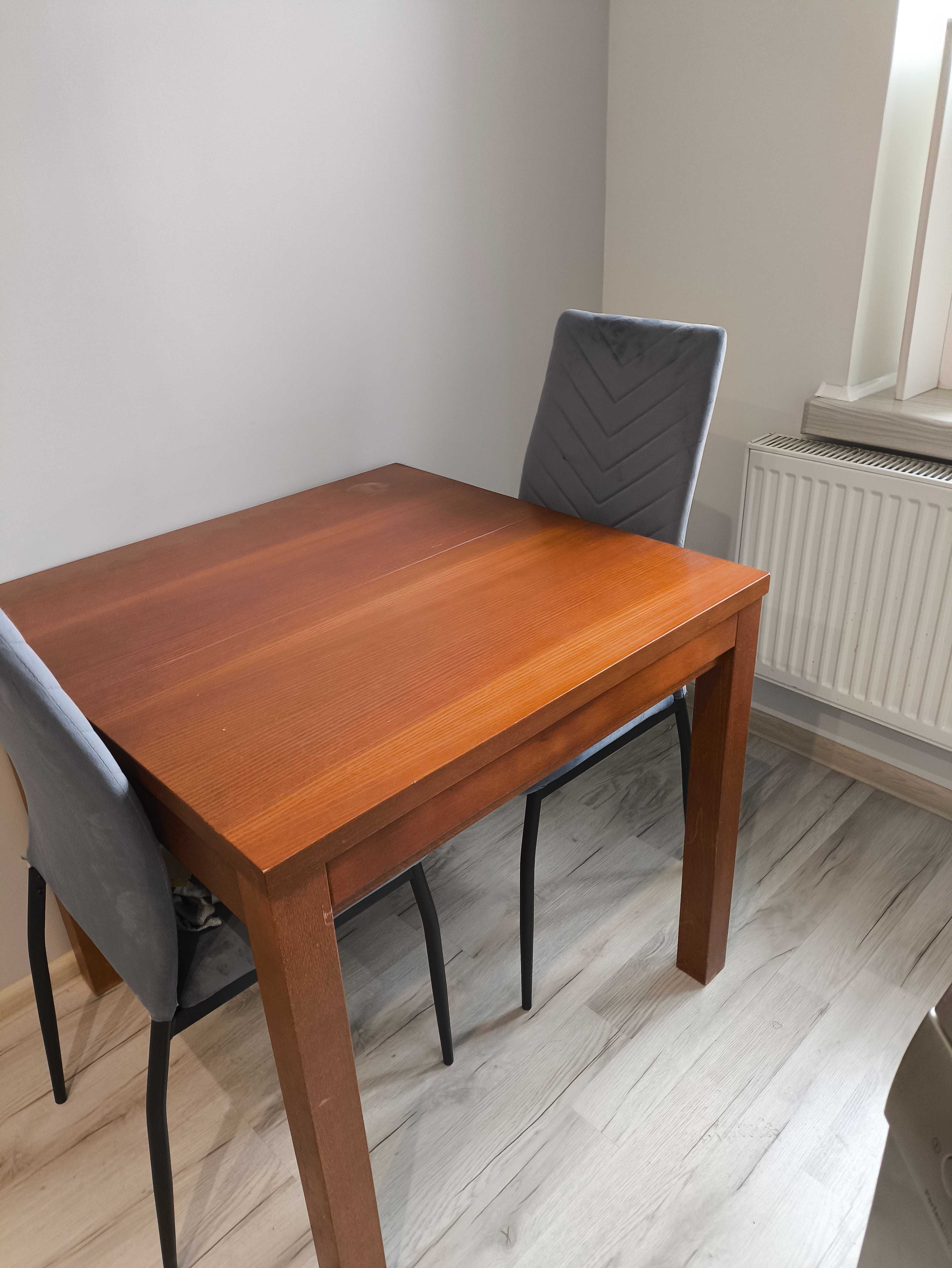 stół jadalniany rozkładany 80x80 plus dwie dodatkowe deski 45