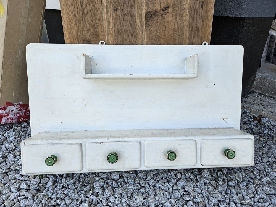 Półka kuchenna, szufladki PRL 85x45