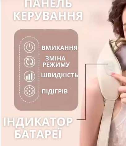 Масажер для шиї та тіла з підігрівом