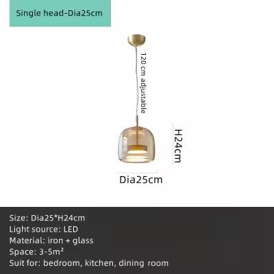 Скандинавська світлодіодна стельова люстра, підвісний світильник