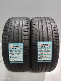2 pneus semi novos 215-45r16 pirelli - oferta dos portes