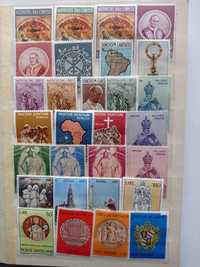 Poste Vaticane - znaczki pocztowe z Watykanu - 341 sztuk +klaser.