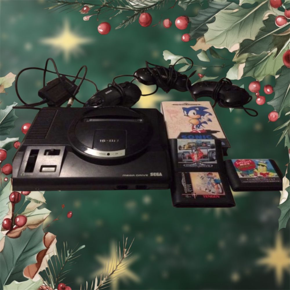 Sega Mega Drive com jogos
