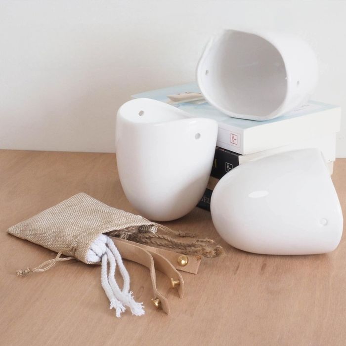 Komplet 3 nowych doniczek wiszących na ścianę w stylu boho loft balkon