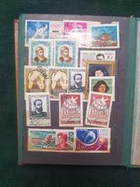 klaser ze znaczkami, kolekcja filatelistyczna lat 60