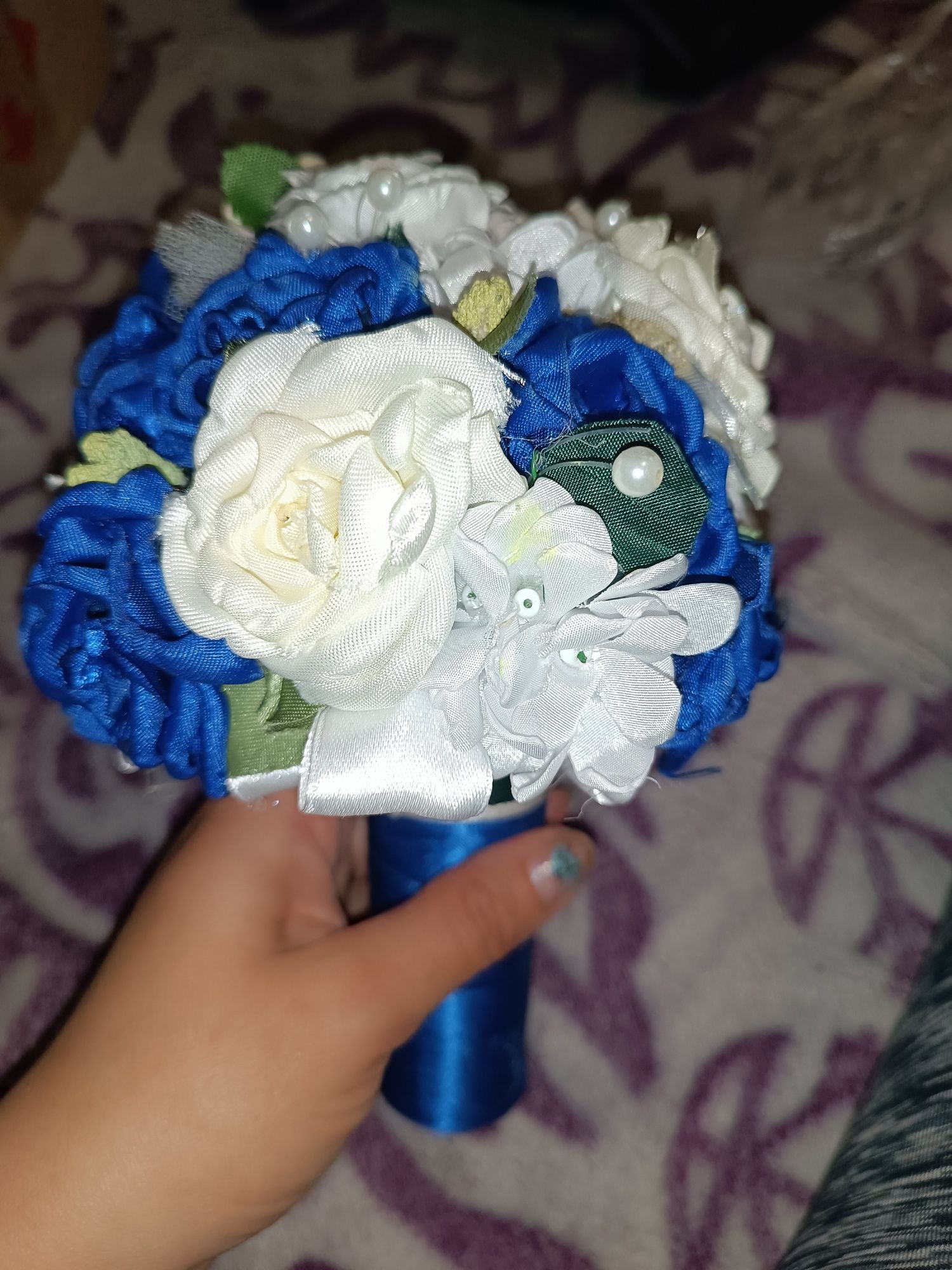 Гарний весільний букет штучні квіти
