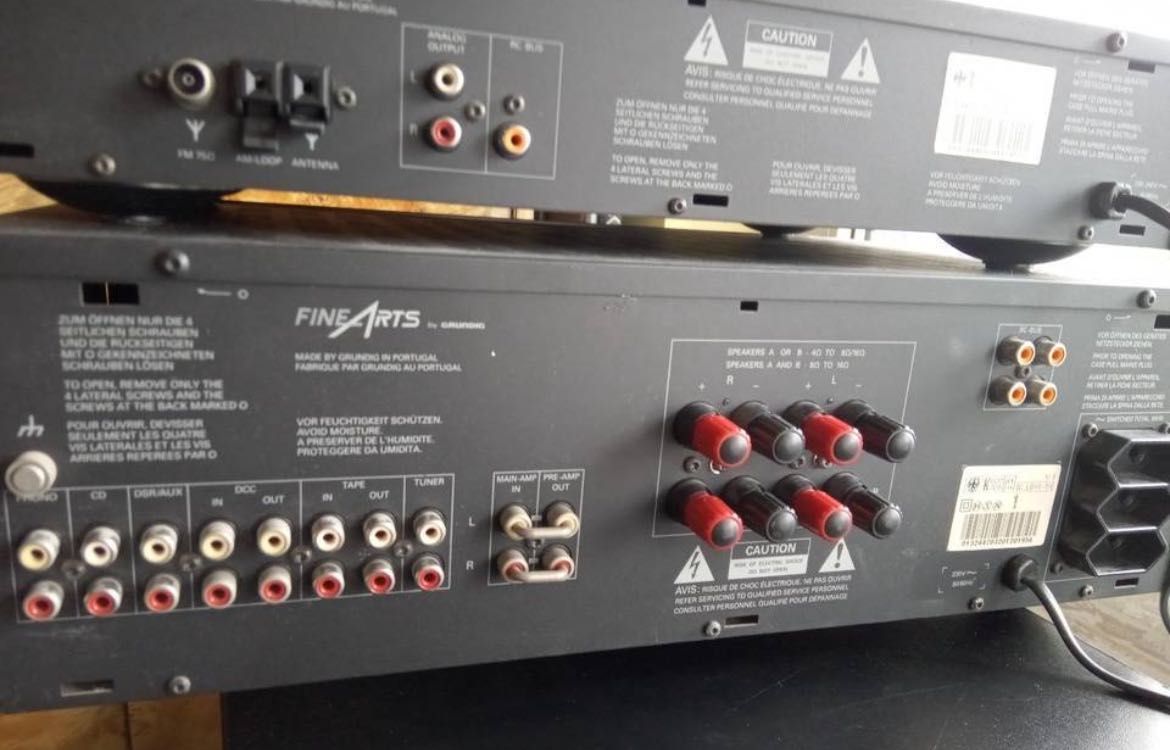 Wieża Zestaw HI-FI Fine Arts Grundig + kolumny Fine Arts