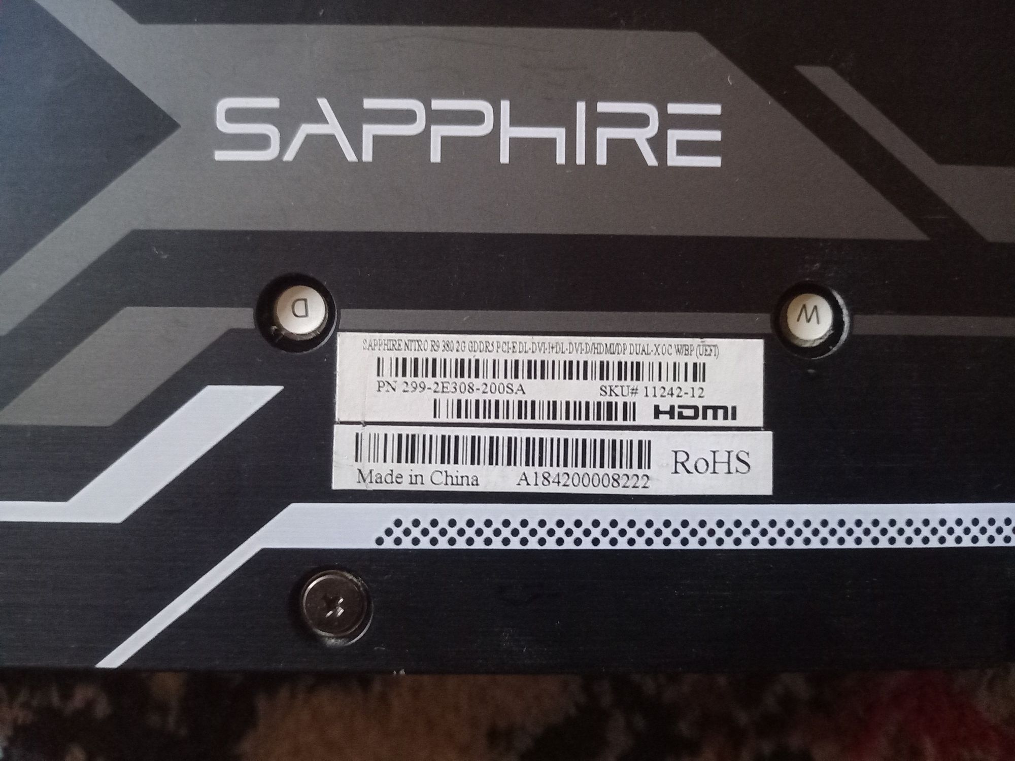 відеокарта Sapphire Nitro radeon r9 380 2Gb ddr5