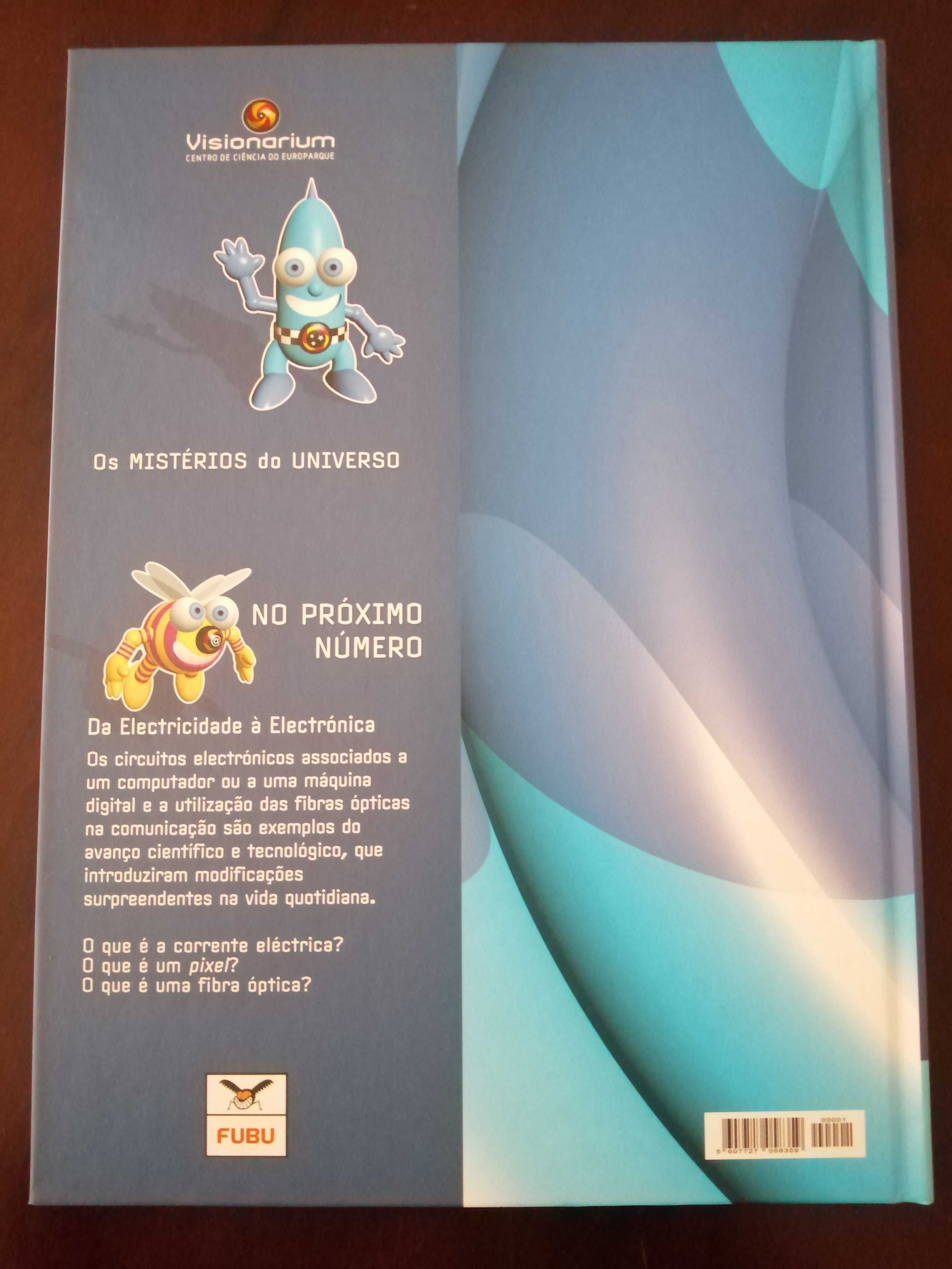 Livro didático  "Os Mistérios do Universo" com DVD