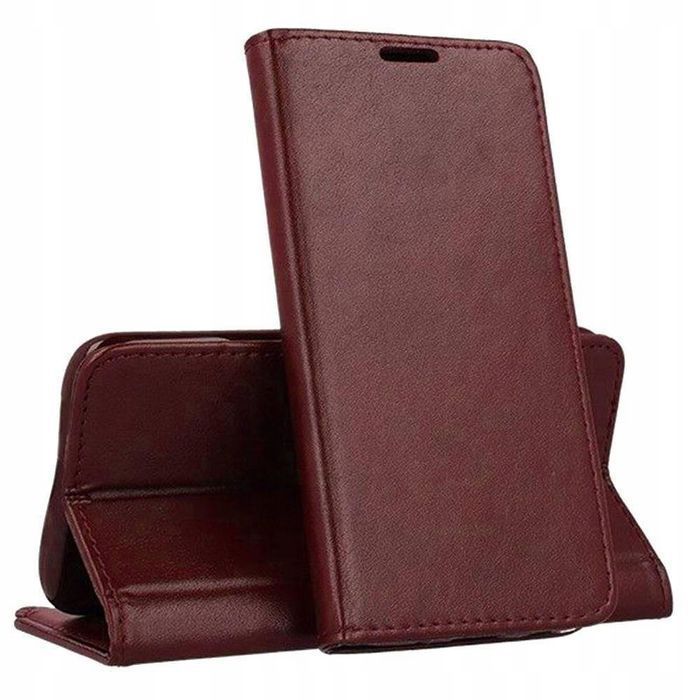 Etui Z Klapką Magnetic Pasuje Do Xiaomi Redmi 13C 4G / 5G Burgundowe