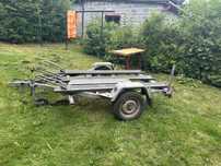 Solidna przyczepa na 3 motocykle Świdnik. DMC 500 kg- ocynk. 13 PIN