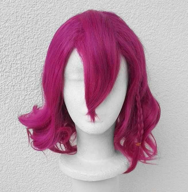 Kazuichi Soda Różowa magenta krótka peruka Danganronpy cosplay wig