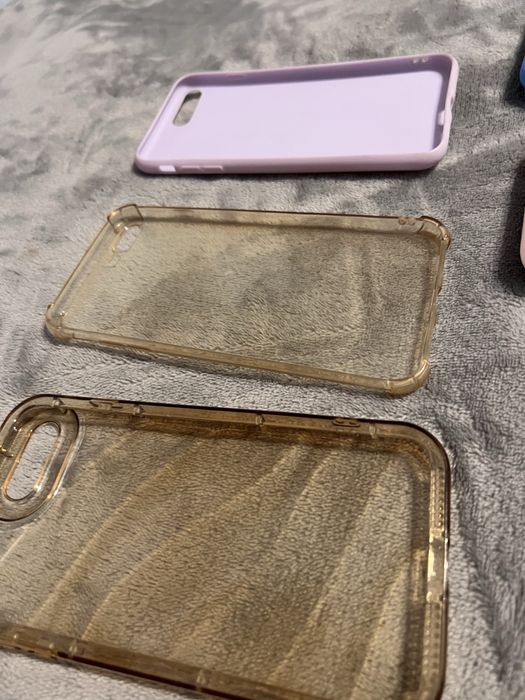 Набір (6 шт.) чохлів для iPhone 7 Plus / 8 Plus. Силікон та прозорі.