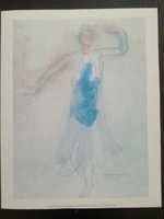 Desenho de August Rodin - Danseuse cambodgienne, 1906