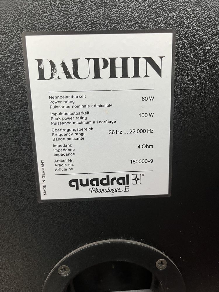 Kolumny głośniki monitor Quadral Dauphin