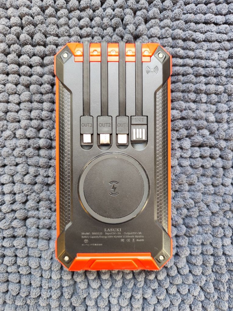 Powerbank solarny Lasuki 31200mAh iphone usb c