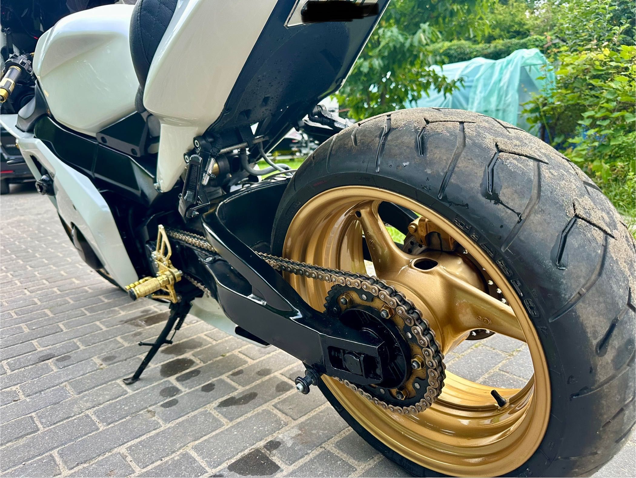HONDA 954rr FIREBLIDE CUSTOM!! 240!!! 40!!17!! BIAŁA PERŁA !!