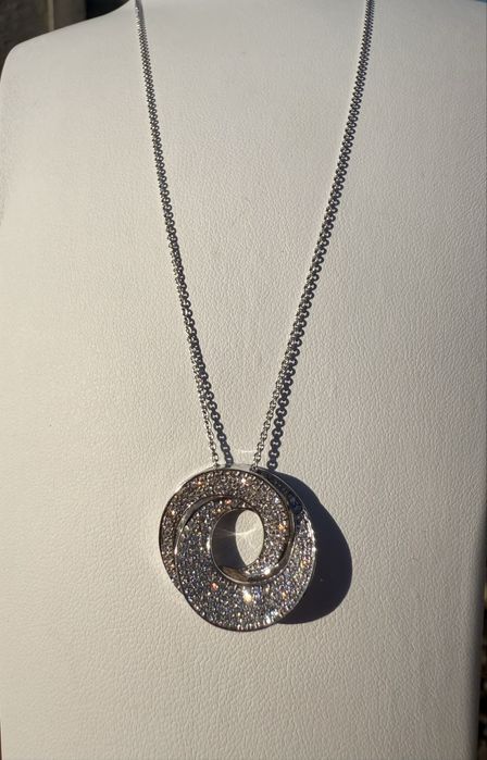 До чорноі пятниці! Колье з підвісом та діамантами, Італія, 585 проба