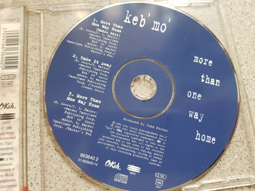 Maxi CD Keb' Mo' More Than One Way Home (prod.J.Porter) Sony 1996