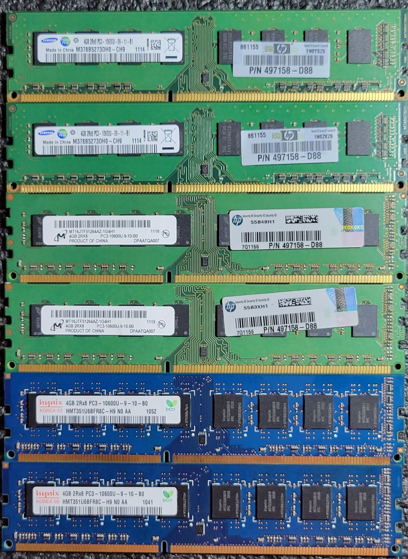 ОЗУ пам'ять DDR3 4Gb 1333/1600/2133/2400Мгц для ПК ДДР3 4Гб