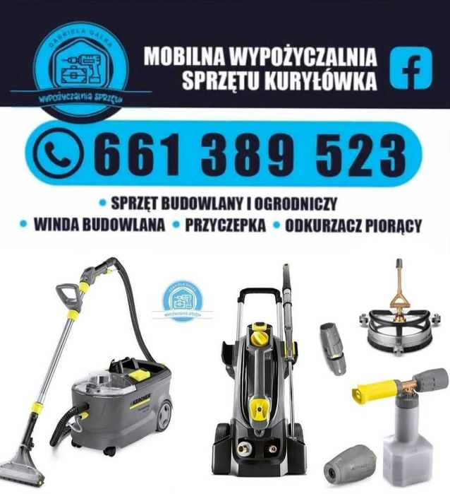 Odkurzacz piorący Karcher Wypożyczalnia sprzęt budowlany i ogrodniczy
