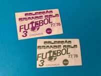 Carteiras / Saquetas de Cromos Futebol Colecção Grande Golo 77/78