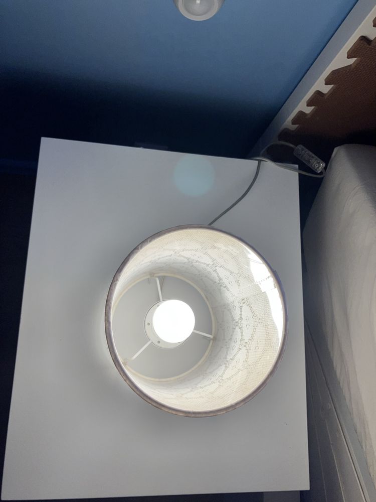 Lampka nocna z ażurem