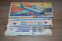 Dassault Mercure, + nowe kalkomanie, VEB Plasticart, 1/100