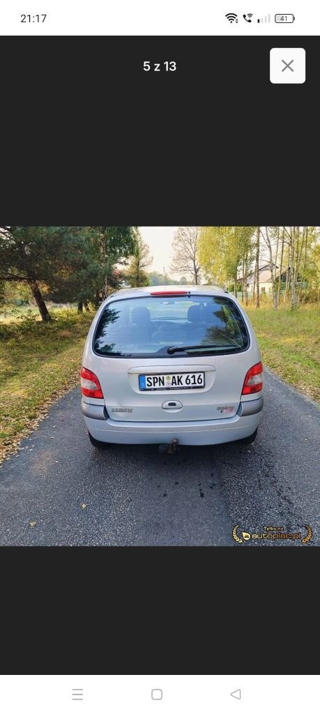 Renault scenic 1lift 1.6 i nv632 na części