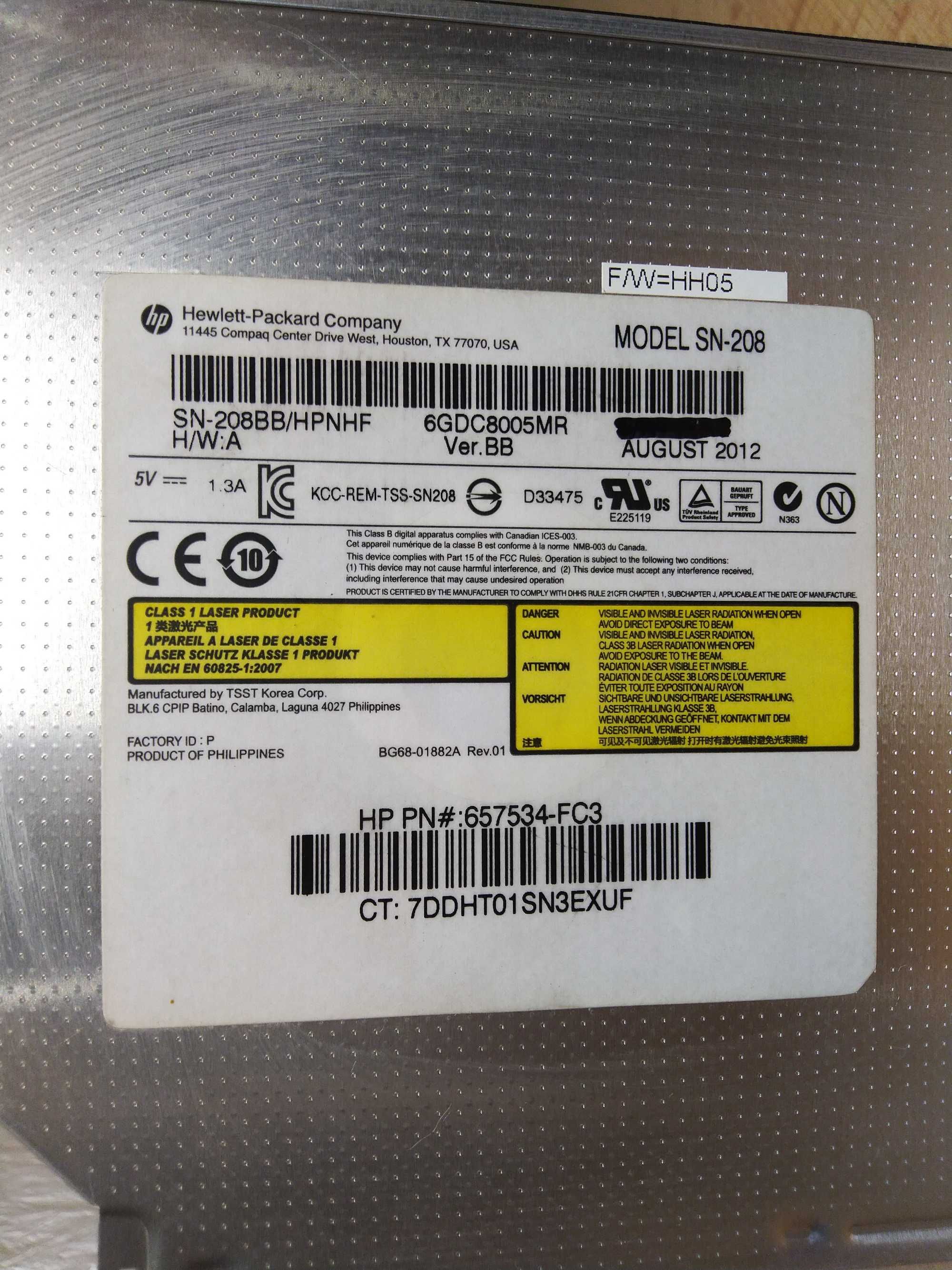 Привод DVD-R+RW для ПК та ноутбука Floppy Disk Drive FDD