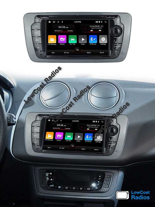Auto Rádio GPS ANDROID 7" e 9" Seat IBIZA 6J 2009 a 2013 - Wifi BT