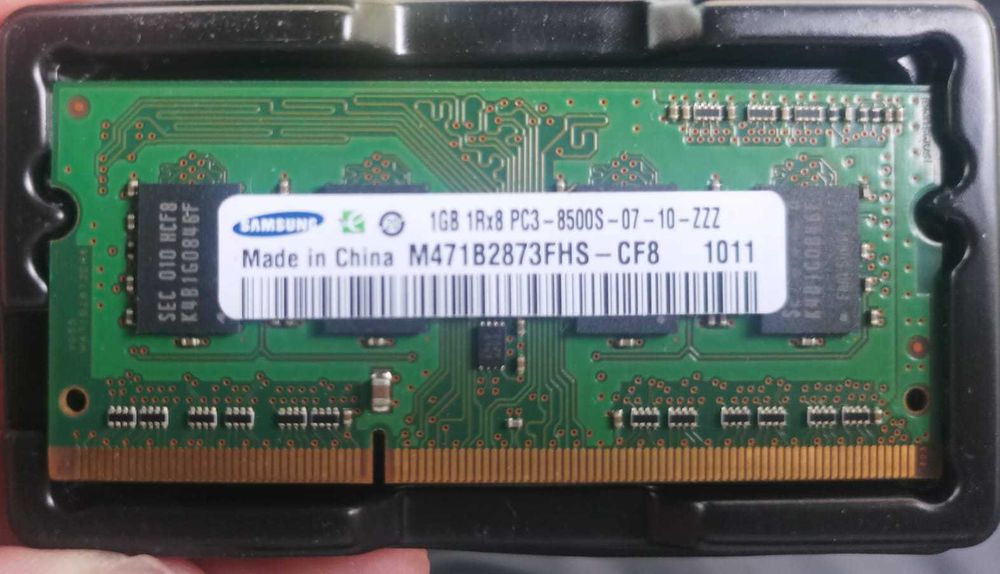 оперативна пам'ять ddr3 2gb samsung 8500s 2gb та 1gb 1066mhz