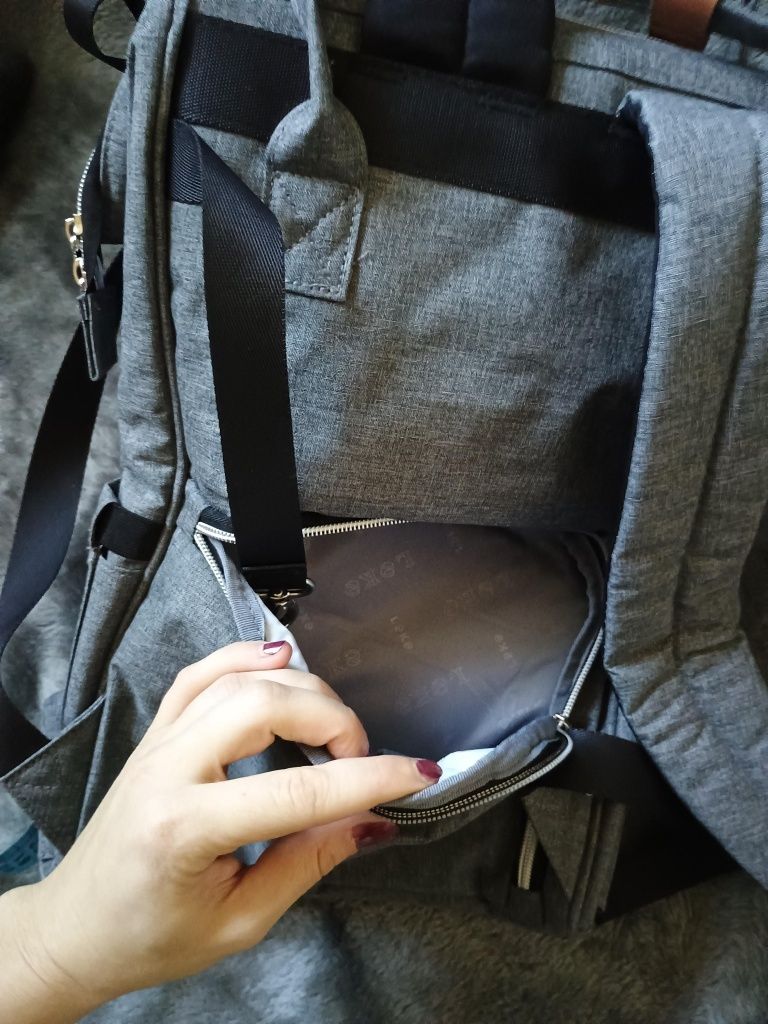 Plecak dla mamy 2w1 torba do przewijania, do wózka