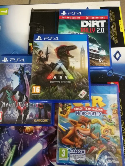 Crash Team Nitro ARK Devil May cry5 Dirt Rally 2.0 Farming 19 ps4 xbox
