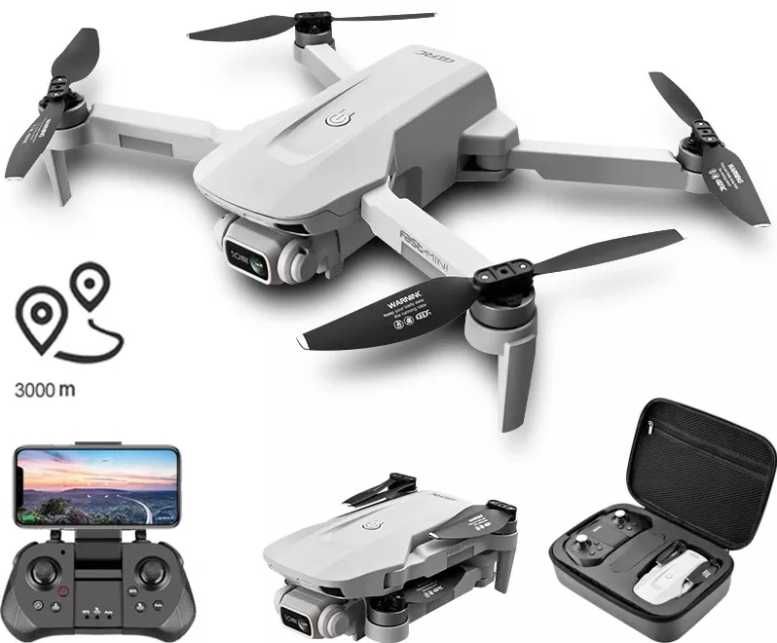 Dron F8 PRO 2xkamera GPS zasięg 3000m 30min lotu autopilot