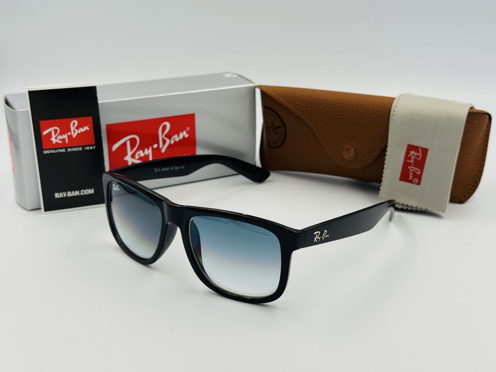 Солнцезащитные очки Ray Ban Justin 4165 Black-Blue Grade 54мм стекло