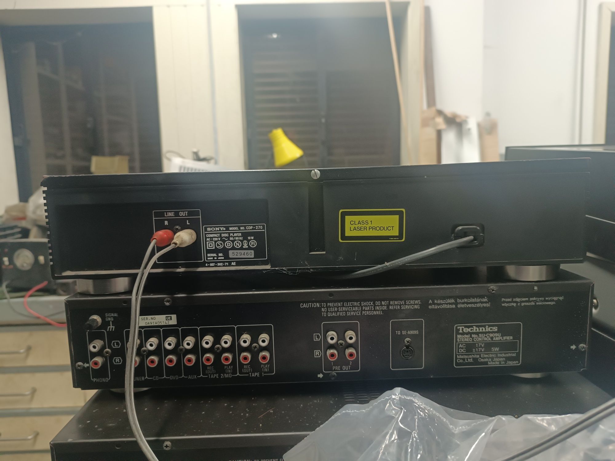 Leitor de Cds/Compact disc Sony CDP-270