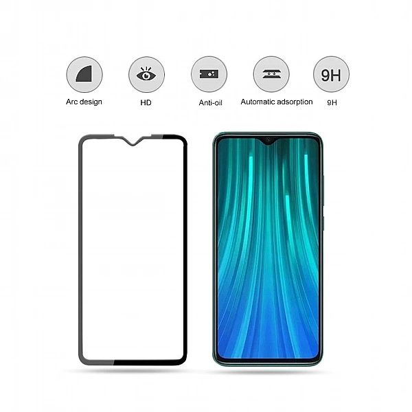 Szkło na cały ekran full glue Xiaomi Redmi Note 8t