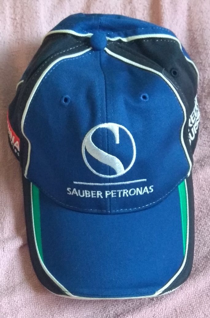 Oficjalna licencjonowana czapka z daszkiem Sauber Petronas F1 Formuła