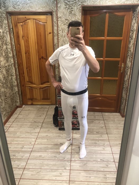Компрессионные, тррмо лосины Under Armour с карманом