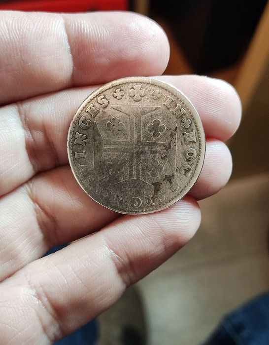 Duas moedas de 12 vinténs 1748 e 1752