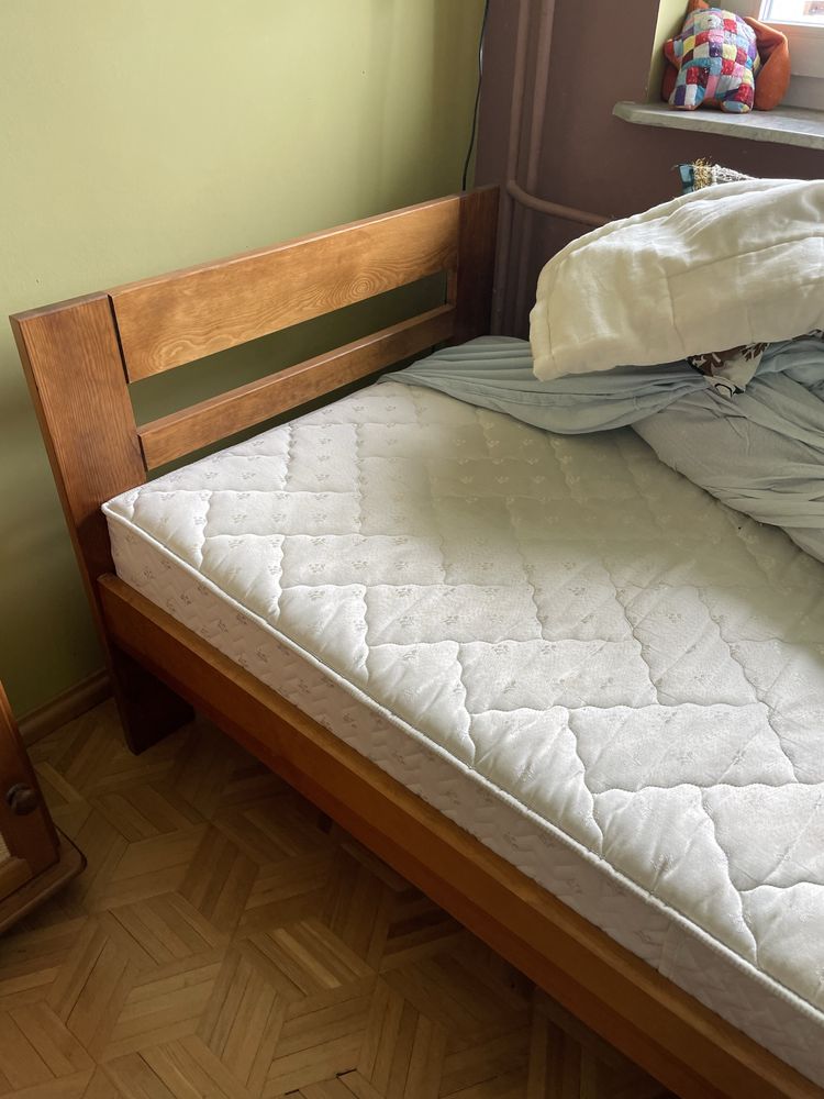 Zestaw mebli mlodziezowych lita sosna wybarwiona