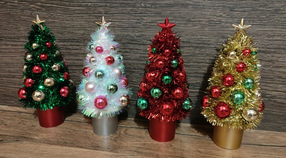 Ozdoba Świąteczna Choinka Czerwona 20cm