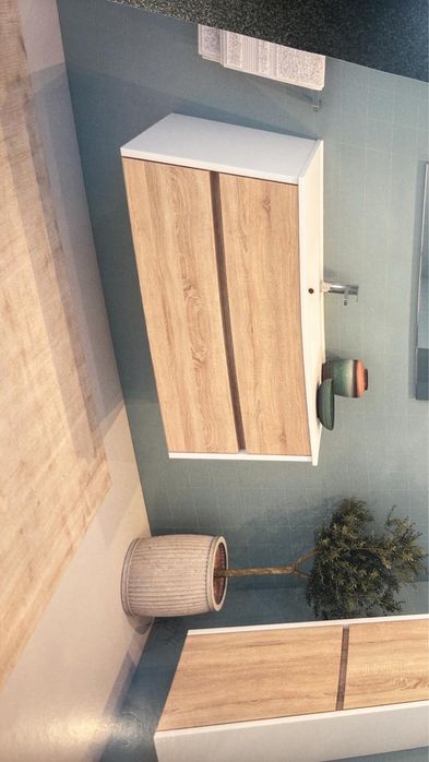 Movel e espelho de casa de banho NOVOS