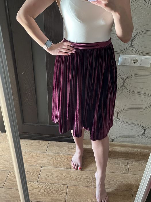 Жіноча спідниця велюрова