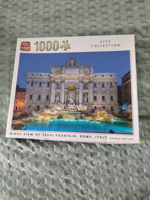 Puzzle de 1000 peças fonte trevi Roma Italia (ler descrição)